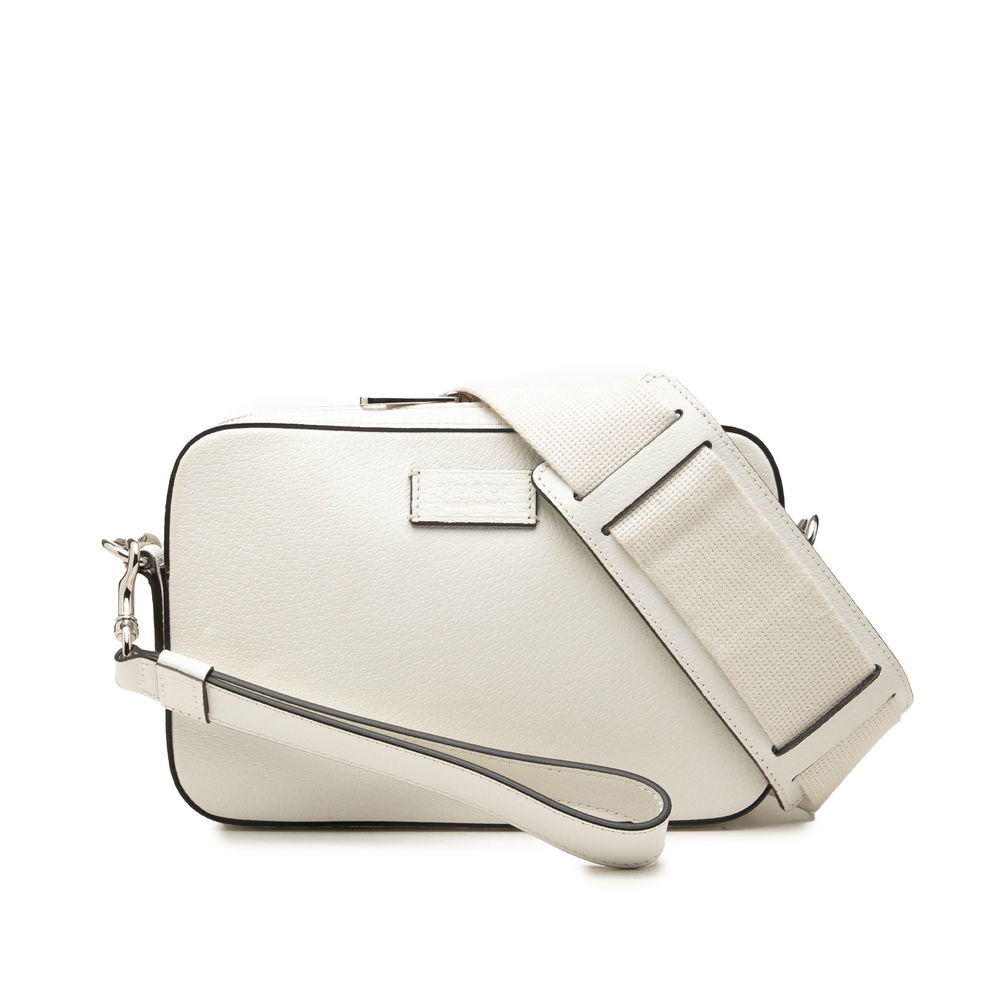 Pre-Loved Gucci GG Supreme Trimmed Calfskin Crossbody